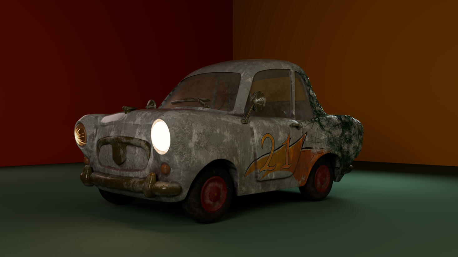 Abandoned Car (Texturing & Shading)
